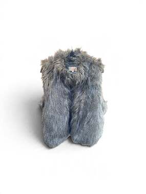 Chic True Love Faux Fur Vest, Size Large